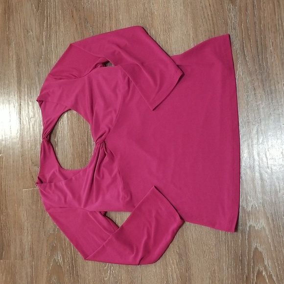 (L) Heart Soul Back Cut Out Top Solid Color Dainty Feminine Holiday Girlhoodcore - Picture 1 of 11